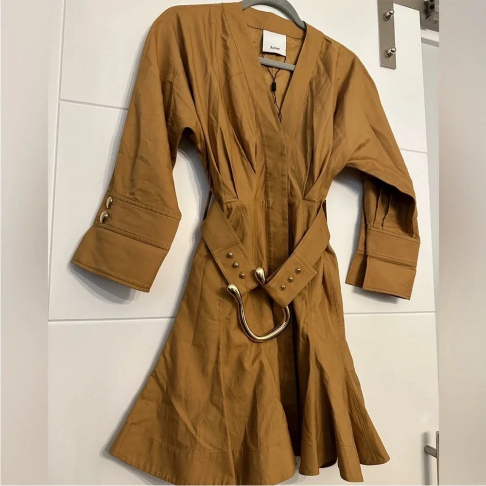 NWOT Acler Intermix Bastor Horseshoe Belted Dress - Picture 4 of 5